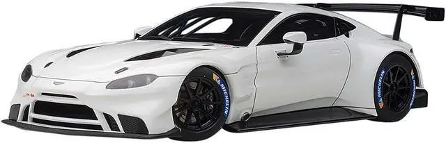 Alt view image 5 of 10 - 2018 Aston Martin Vantage GTE Le Mans PRO White with Carbon Accents 1/18 Model Car by Autoart