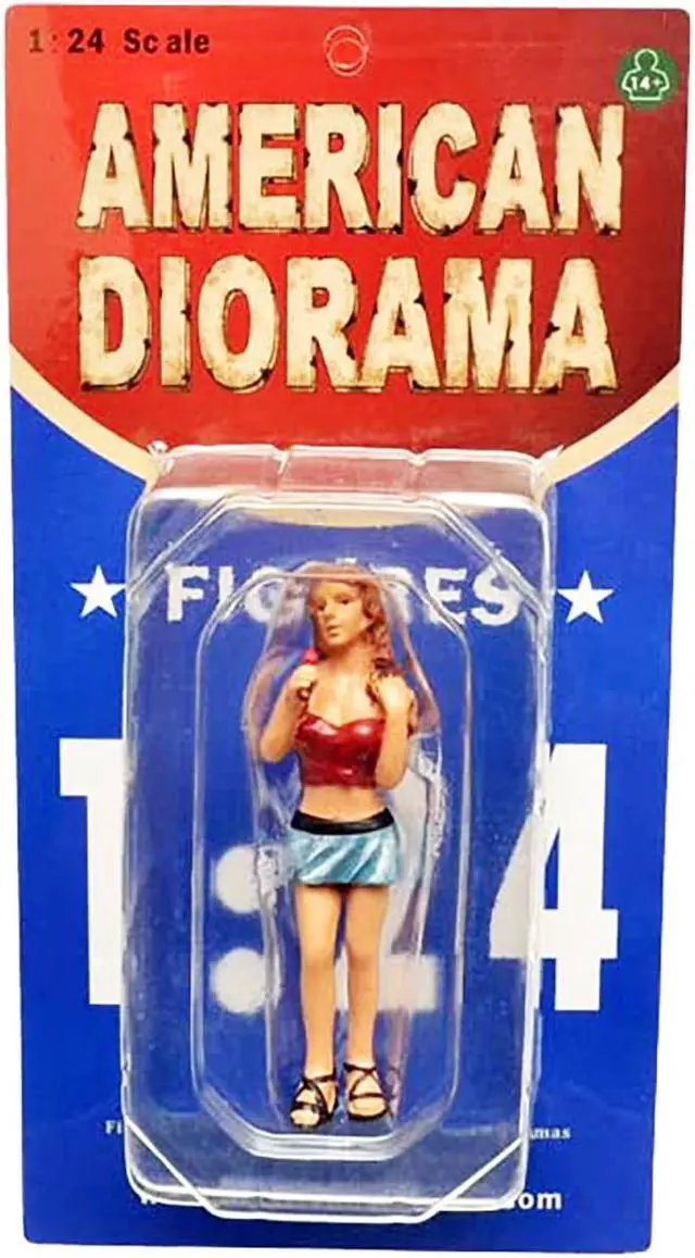 Alt view image 6 of 6 - American Diorama 77719 Female Monica Figure for 1-18 Diecast Model Cars