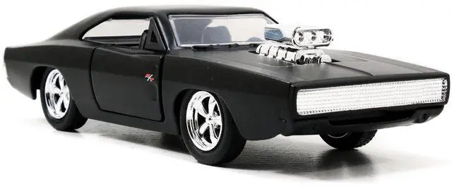 Alt view image 5 of 12 - Dom's Dodge Charger R/T Matt Black "Fast & Furious" Movie 1/32 Diecast Model Car by Jada