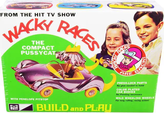 Alt view image 3 of 6 - Skill 2 Snap Model Kit The Compact Pussycat with Penelope Pitstop Figurine "Wacky Races" (1968) TV Series 1/25 Scale Model by MPC