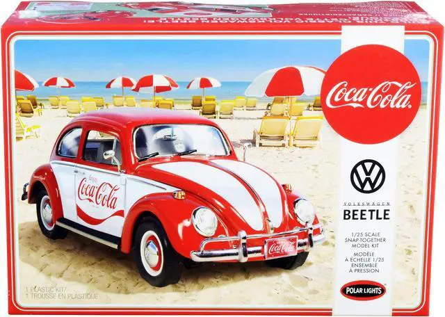 Alt view image 3 of 6 - Skill 3 Snap Model Kit Volkswagen Beetle "Coca-Cola" 1/25 Scale Model by Polar Lights