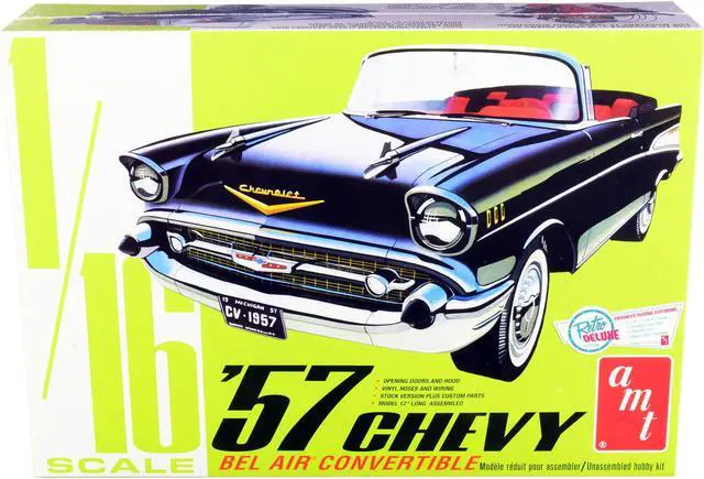 Alt view image 5 of 8 - 1957 Chevy Bel Air Convertible Plastic Model Car