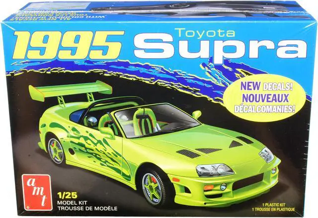 Alt view image 4 of 7 - Skill 2 Model Kit 1995 Toyota Supra Convertible 1/25 Scale Model by AMT