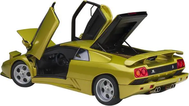 Alt view image 6 of 13 - Lamborghini Diablo SE30 Giallo Spyder Yellow Metallic 1/18 Model Car by Autoart