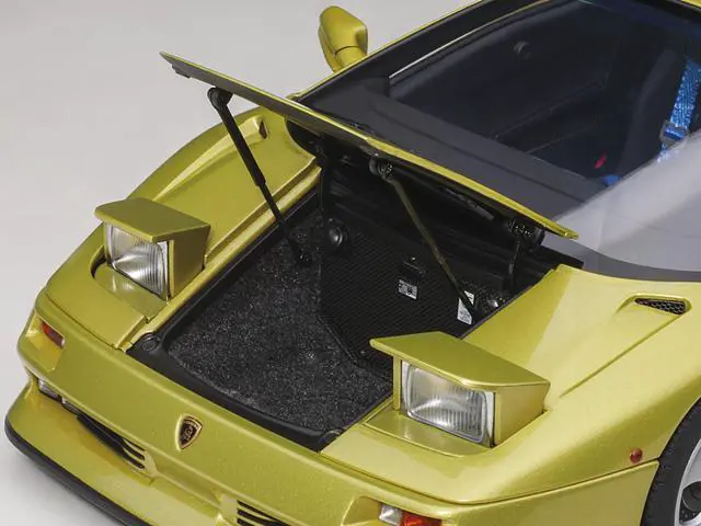 Alt view image 7 of 13 - Lamborghini Diablo SE30 Giallo Spyder Yellow Metallic 1/18 Model Car by Autoart