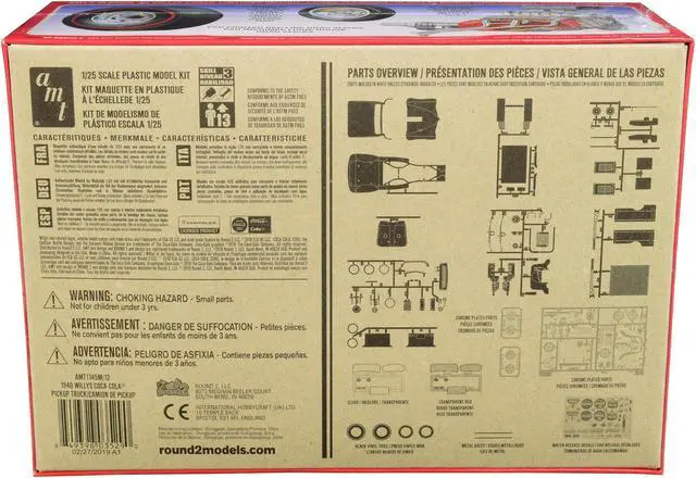 Alt view image 9 of 9 - AMT AMT1145M Skill 3 Model Kit 1940 Willys Gasser Pickup Truck Coca-Cola 1 by 25 Scale Model