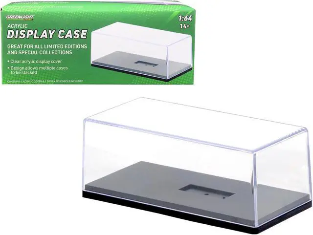 Alt view image 2 of 11 - acrylic display show case with plastic base for 1/64 scale model cars by greenlight 55025