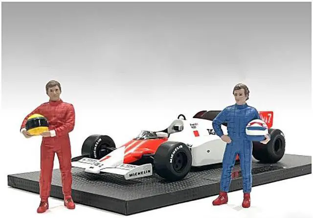 Alt view image 2 of 9 - "Racing Legends" 80's Set of 2 Diecast Figures for 1/43 Scale Models by American Diorama