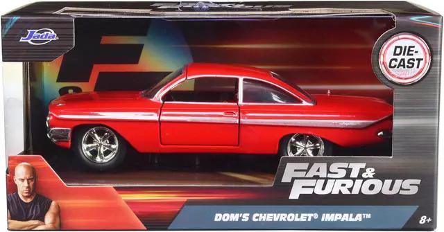 Alt view image 3 of 5 - Dom's Chevrolet Impala Red Fast & Furious F8 "The Fate of the Furious" Movie 1/32 Diecast Model Car  by Jada