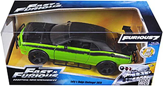 Alt view image 5 of 5 - Letty's Dodge Challenger SRT8 Off Road Green and Black "Fast & Furious" Movie 1/24 Diecast Model Car by Jada