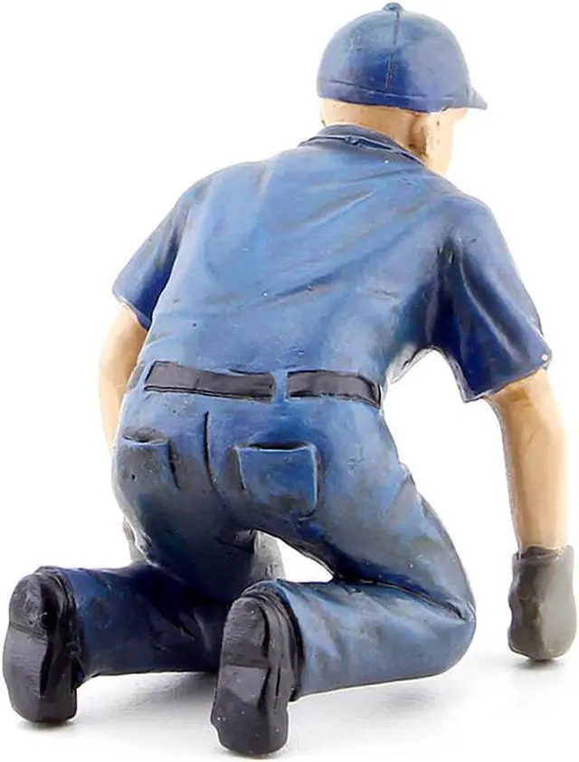 Alt view image 6 of 6 - American Diorama 23793 Tow Truck Driver Operator Scott Figure for 1-18 Scale Diecast Car Models