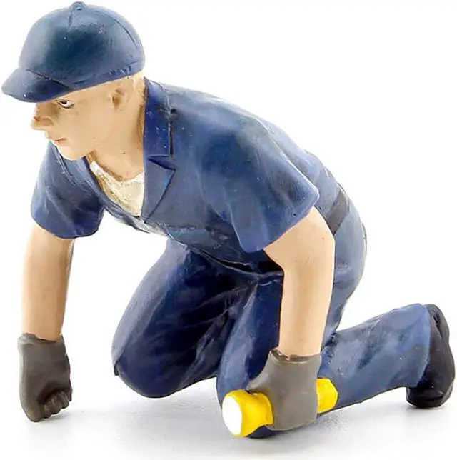 Alt view image 5 of 6 - American Diorama 23793 Tow Truck Driver Operator Scott Figure for 1-18 Scale Diecast Car Models