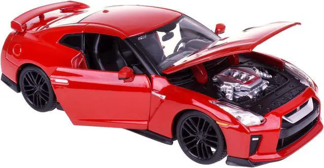 Alt view image 2 of 6 - 2017 Nissan GT-R R35 Red 1/24 Diecast Car Model by BBurago
