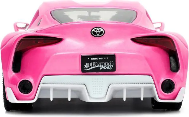 Alt view image 12 of 16 - Toyota FT-1 Concept Pink Metallic and Pink Ranger Diecast Figurine "Power Rangers" "Hollywood Rides" Series 1/24 Diecast Model Car by Jada