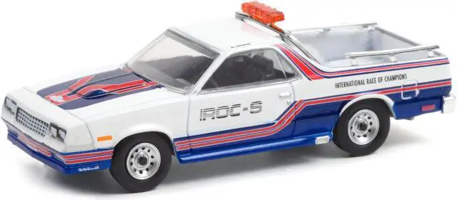 Alt view image 4 of 5 - 1985 Chevrolet El Camino SS Pickup Pace Truck IROC-S "International Race of Champions" (1985) "Hobby Exclusive" 1/64 Diecast Model Car by Greenlight