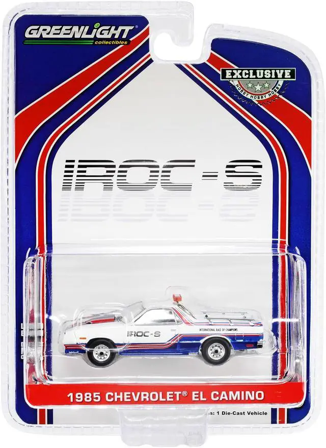 Alt view image 5 of 5 - 1985 Chevrolet El Camino SS Pickup Pace Truck IROC-S "International Race of Champions" (1985) "Hobby Exclusive" 1/64 Diecast Model Car by Greenlight