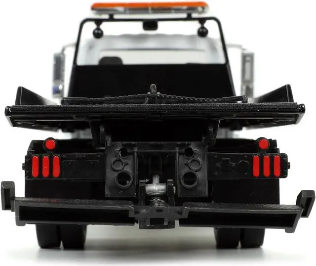 Alt view image 8 of 8 - International DuraStar 4400 Flatbed Tow Truck White 1/24 Diecast Model by Jada