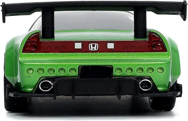 Alt view image 7 of 8 - 2002 Honda NSX Type-R Japan Spec RHD (Right Hand Drive) and Green Ranger Diecast Figurine "Power Rangers" "Hollywood Rides" Series 1/32 Diecast Model Car by Jada