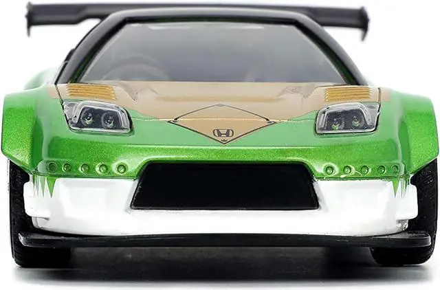 Alt view image 6 of 8 - 2002 Honda NSX Type-R Japan Spec RHD (Right Hand Drive) and Green Ranger Diecast Figurine "Power Rangers" "Hollywood Rides" Series 1/32 Diecast Model Car by Jada