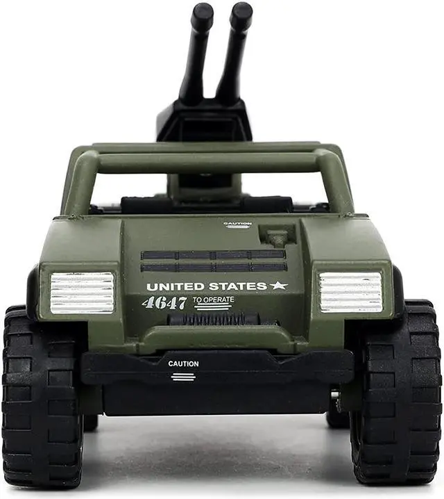 Alt view image 8 of 10 - V.A.M.P. Olive Green and Duke Diecast Figurine "G.I. Joe" "Hollywood Rides" Series 1/32 Diecast Model Car by Jada