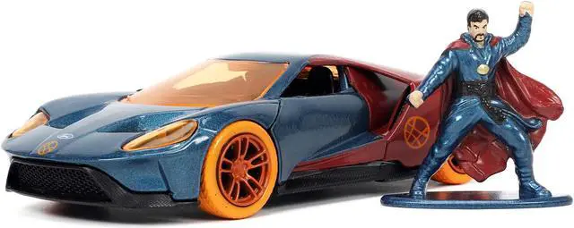 Alt view image 8 of 8 - 2017 Ford GT and Doctor Strange Diecast Figurine "Avengers" "Marvel" Series "Hollywood Rides" 1/32 Diecast Model Car by Jada