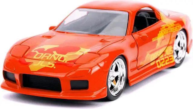 Alt view image 4 of 7 - Orange Julius' Mazda RX-7 Orange Metallic with Graphics "Fast & Furious" Series 1/32 Diecast Model Car by Jada