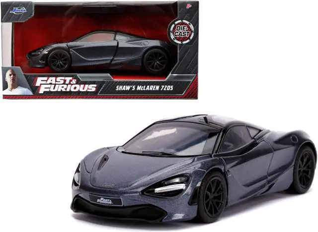 Alt view image 4 of 9 - Shaw's McLaren 720S RHD (Right Hand Drive) Metallic Gray "Fast & Furious Presents: Hobbs & Shaw" (2019) Movie 1/32 Diecast Model Car by Jada