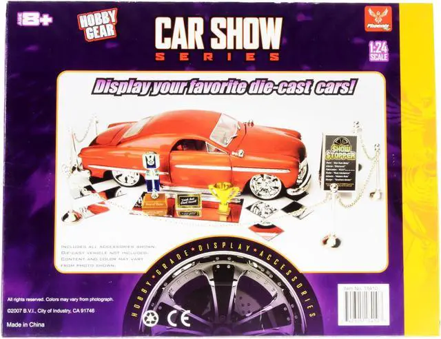 Alt view image 4 of 5 - "Car Show Trophy Winner" Accessories Set for 1/24 Model Cars by Phoenix Toys