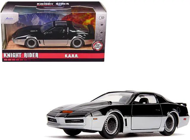 Main image of K.A.R.R. Black and Silver "Knight Rider" (1982) TV Series "Hollywood Rides" Series 1/32 Diecast Model Car by Jada