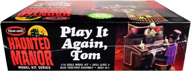 Alt view image 8 of 12 - Skill 2 Model Kit Haunted Manor "Play it Again Tom" Diorama Set 1/12 Scale Model by Polar Lights