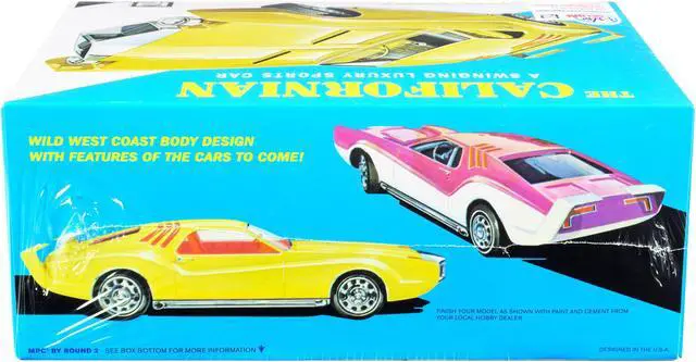 Alt view image 5 of 6 - Skill 2 Model Kit 1968 Oldsmobile Toronado Custom "The Californian" 1/25 Scale Model by MPC