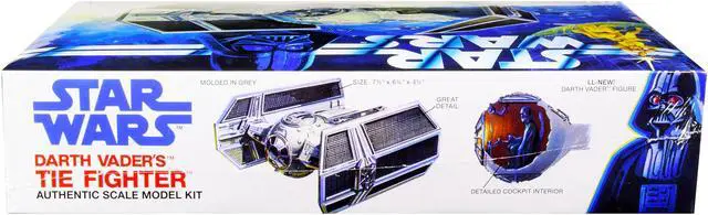 Alt view image 3 of 6 - Skill 2 Model Kit Darth Vader's Tie Fighter "Star Wars: Episode IV ?A New Hope" (1977) Movie by MPC