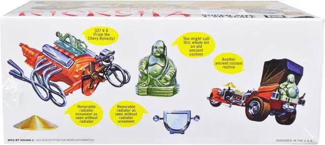 Alt view image 8 of 12 - Skill 2 Model Kit George Barris' Wild Chinatown Express Ricksha 1/20 Scale Model by MPC