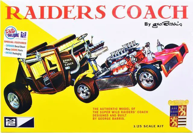 Alt view image 6 of 12 - Skill 2 Model Kit George Barris' Super Wild Raiders' Coach 1/25 Scale Model by MPC