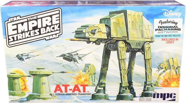 Alt view image 2 of 6 - Skill 2 Model Kit AT-AT (All-Terrain Armored-Transport) "Star Wars: The Empire Strikes Back" (1980) Movie 1/100 Scale Model by MPC