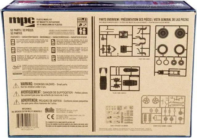 Alt view image 6 of 6 - Skill 1 Snap Model Kit Custom Willys Panel Van Jail Breaker "Monopoly" 1/25 Scale Model by MPC