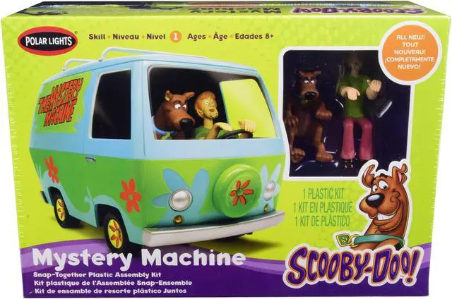 Alt view image 3 of 6 - Skill 1 Snap Model Kit The Mystery Machine with Two Figurines (Scooby-Doo and Shaggy) 1/25 Scale Model by Polar Lights