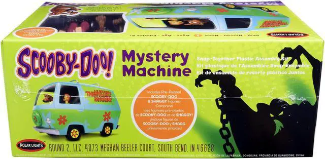 Alt view image 5 of 6 - Skill 1 Snap Model Kit The Mystery Machine with Two Figurines (Scooby-Doo and Shaggy) 1/25 Scale Model by Polar Lights