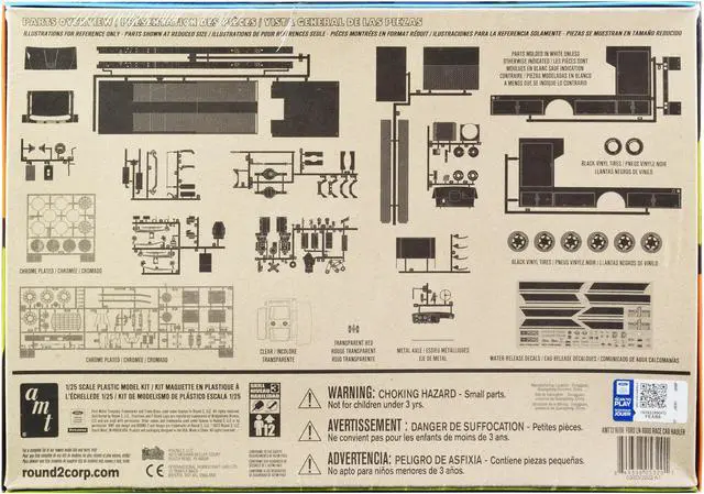 Alt view image 9 of 12 - Skill 3 Model Kit Ford LN 8000 Race Car Hauler Louisville Line 1/25 Scale Model by AMT