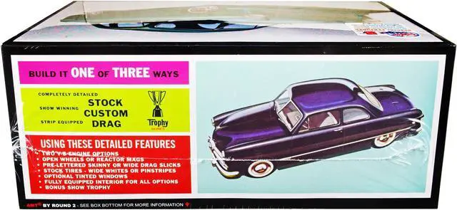 Alt view image 6 of 12 - Skill 2 Model Kit 1949 Ford Coupe "The 49'er" 3-in-1 Kit 1/25 Scale Model by AMT