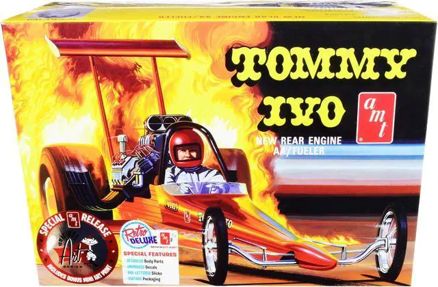 Alt view image 3 of 6 - Skill 2 Model Kit Tommy Ivo Rear Engine Dragster 1/25 Scale Model by AMT