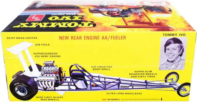 Alt view image 5 of 6 - Skill 2 Model Kit Tommy Ivo Rear Engine Dragster 1/25 Scale Model by AMT