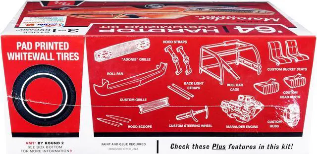 Alt view image 5 of 6 - Skill 2 Model Kit 1964 Mercury Marauder Fastback 3-in-1 Kit 1/25 Scale Model by AMT