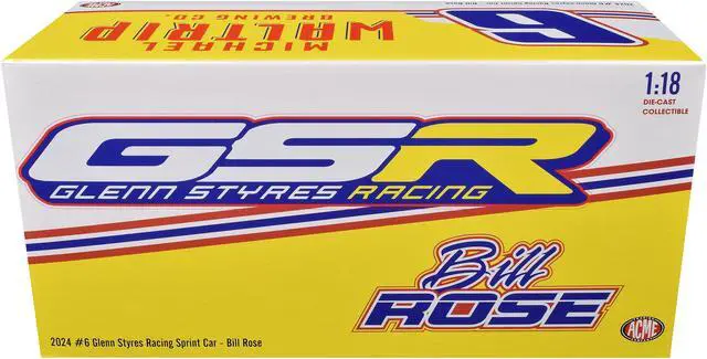 Alt view image 5 of 5 - Winged Sprint Car #6 "Michael Waltrip Brewing Co." Glenn Styres Racing "World of Outlaws" (2024) 1/18 Diecast Model Car by ACME