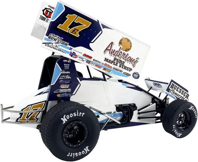 Alt view image 3 of 4 - Winged Sprint Car #17B Bill Balog B Squared Motorsports "World of Outlaws" (2024) 1/18 Diecast Model Car by ACME