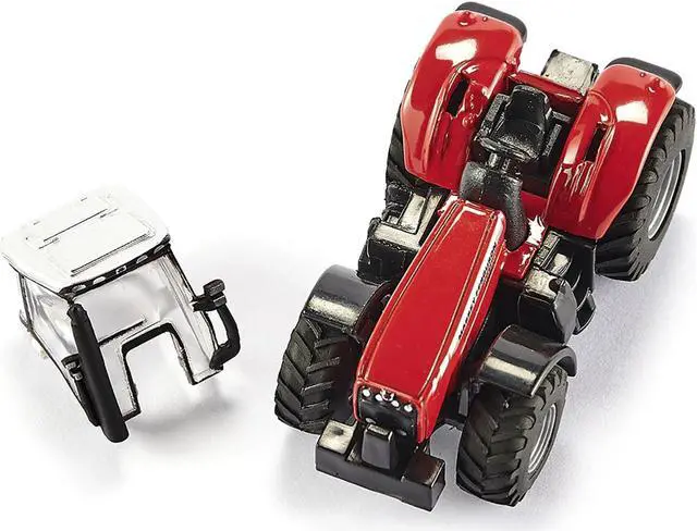 Alt view image 4 of 6 - Massey Ferguson 8480 Dyna VT Tractor Red with Silver Top and Krampe Dump Trailer Red 1/87 (HO) Diecast Models by Siku