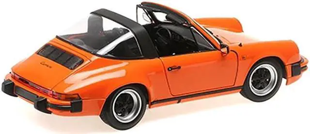 Alt view image 4 of 4 - 1983 Porsche 911 Carrera Targa 3.2 Orange 1/18 Diecast Model Car by Minichamps