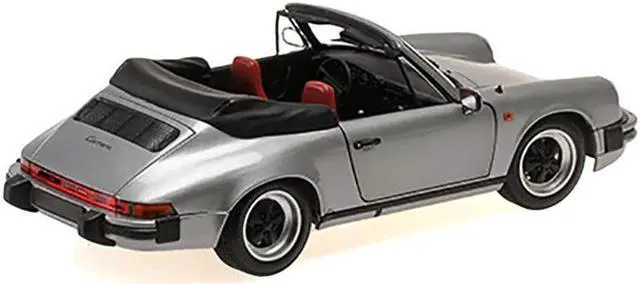 Alt view image 4 of 4 - 1983 Porsche 911 Carrera Cabriolet 3.2 Gray Metallic 1/18 Diecast Model Car by Minichamps