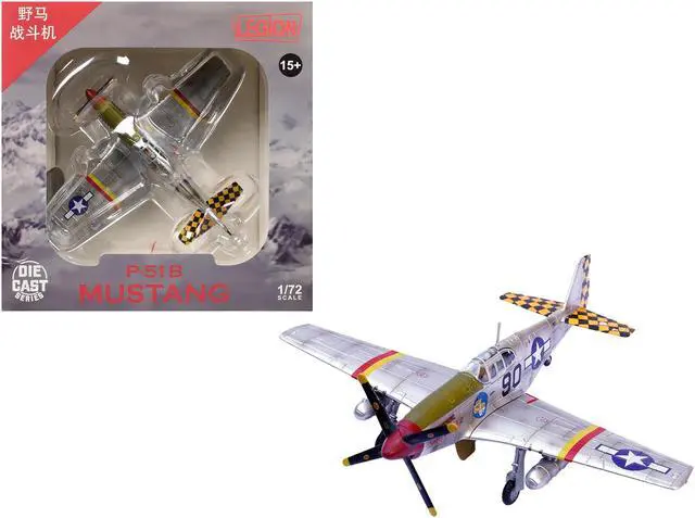 Main image of North American P-51B Mustang Aircraft "Sweet Clara II" (1944) United States Army Air Forces 1/72 Diecast Model by Legion
