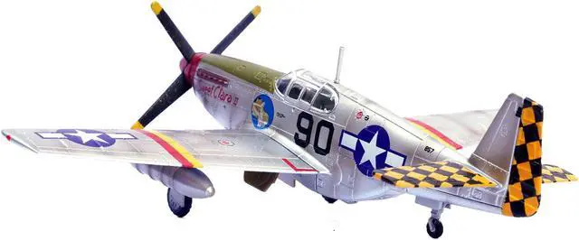 Alt view image 3 of 8 - North American P-51B Mustang Aircraft "Sweet Clara II" (1944) United States Army Air Forces 1/72 Diecast Model by Legion